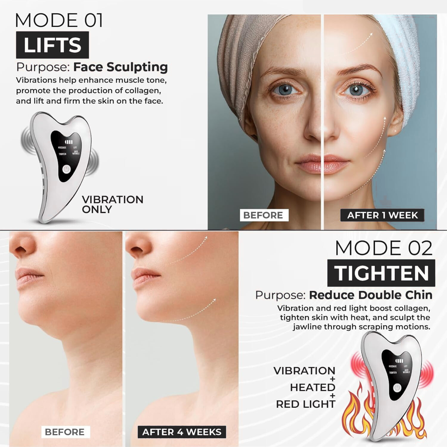 4 in 1 Electric Facial Massager